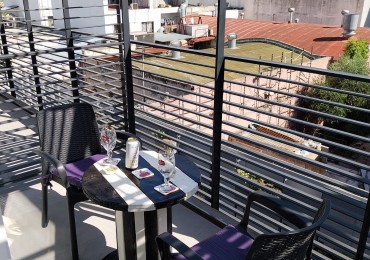 Alquiler Temporario Monoambiente c/Balcon y Cochera Propia, Montañeses 2300, Belgrano. 